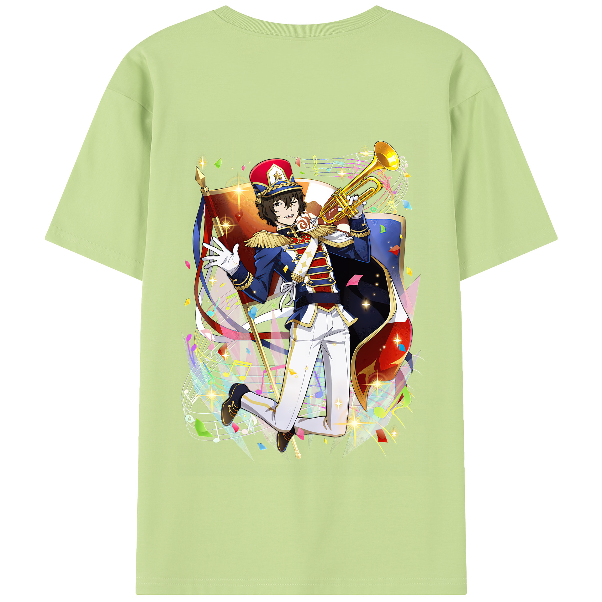 （画像用） 文豪ストレイドッグス Bungo Stray Dogs 綿100％半袖Tシャツ（背面プリント）